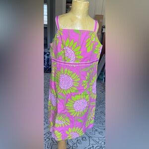 Lilly Pulitzer summer floral Girls Dress size 10